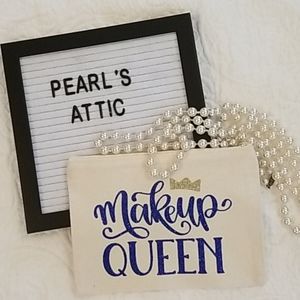 𝅺Cosmetic bag canvas PRICE IS FIRM